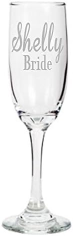 Wedding Champagne Flute; Bride, Groom, Maid of Honor, Bestman, Bridal PartyGroomsman, Usher, Dad. Mom... Custom, Personalized