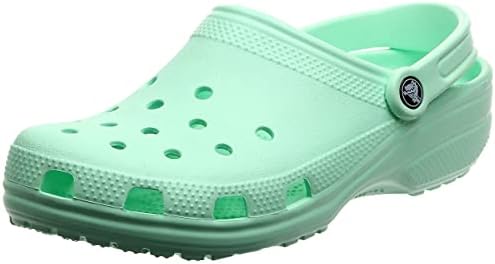 neo mint fuzzy crocs