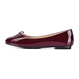 Onlymaker Comfortable Vintage Round Toe Cute Sweet Bow Knot Accent Slip On Dress Ballet Flats