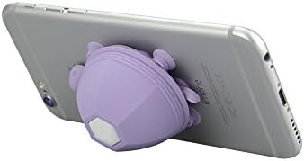2-in-1 Multifunctional Dual-head Turtle Silicone Suction Cup Cellphone Holder Mount &amp;Earphone Wrap Cable Headphone Cord Winder Wrap for Iphone / Ipad Smart Phone and Tablet PC(AB023-purple)