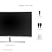 ViewSonic VX3216-SCMH-W 32 Inch 1080p 1800R Curved Monitor with Dual Speakers HDMI DVI and VGAthumb 4