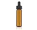 MagnaKoys 2 Dram 1/4 oz Amber Glass Vials w/Straight Black Bulb Eye Glass Droppers for Essential Oils & Liquids (Pack of 2)