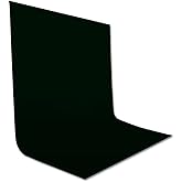 MOUNTDOG 6.5 x 10ft Black Backdrop Background for Photography, Polyester Fabric Chromakey Black Photo Backdrop Curtain Backgr