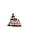 KERANOVA 361 Clever Paper Temples of The World 70 Piece Borgund Stave Church 3D Puzzle, 19 x 14 x 21 cm, 1/87 Scale, Multi Color