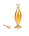 NileCart Egyptian Perfume Bottle large size 9 in. honey color oval shape handmade in Egypt For your perfume, essential oils, Egyptian decoration or party table centerpiece