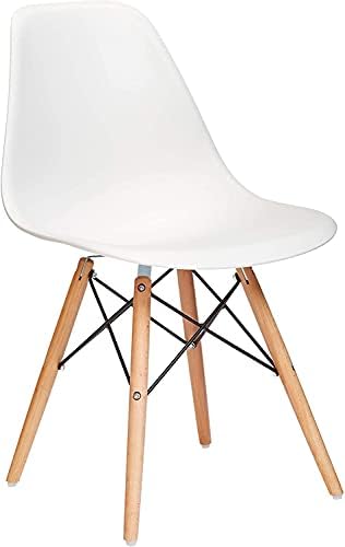 Mahmayi Eames Style Chair With Walnut Wood Legs Eiffel Dining Room Chair Lounge Chair Without Arms