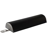 Master Massage 6" Half Round Bolster - Black