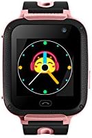 GPS Kids Tracker Smart Watch LY ANT Waterproof Smartwatch Phone with Anti-lost Alarm Remote Monitor SOS Calls Support Android IOS (Pink)