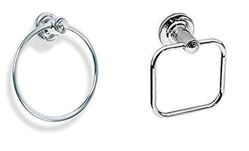 JaggerRod Stainless Steel Napkin & Towel Ring Chrome Finished (Pack Of 2)