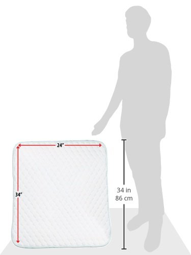 Priva High Quality Ultra Waterproof Sheet Protector 24" x 34", Ideal For Children And Adult Incontinence Protection, Innovative 4 Layer Design, 5 Cups Absorbency, 300 Machine Washes, Bleachable - Thumbnail 6