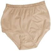Carole Women's Nylon Lace Trim Panties Full Cut Briefs - Pack of 3