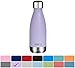 MIRA 12 oz Insulated Water Bottle - Slim Stainless Steel Cola Shape Thermos - Double Wall Hot & Cold Flask (24Hr Cold/12Hr Hot) - Lavender Violet