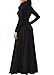onlypuff Women Maxi Dress Cowl Neck Casual Long Sleeve Swing Fall Winter Dress Loose Fit Party