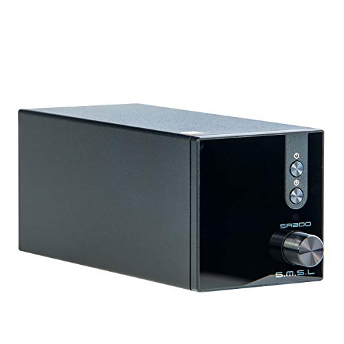 S.M.S.L SA300 Uses Infineon's New Technology Class D Power Amplifier chip,Bluetooth 5.0 with Remote Control (Black)