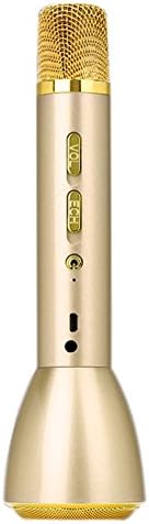 XY ZONE Wireless Handheld Karaoke Microphone Audio Player Bluetooth Speaker Gold