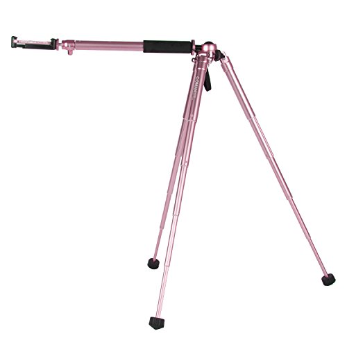COMAN MT50 Selfie Stick Tripod Kit Compact for Travel with Bluetooth Remote and Phone Adapter for iPhone Smartphone and Digital Camera Aluminum (Rose Gold)