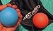 4FITPRO Lacrosse Balls - Deep Tissue Massager, Set of 1 Orange & 1 Blue- Safe & Effective to Relieve & Relax Myofascial, Foot, Chest & Back Muscles Includes Carry Bag