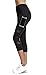 Joyshaper Capri Leggings for Women High Waisted Workout Compression Black Yoga Pants Girls Cropped Tights(Black Capris, S)