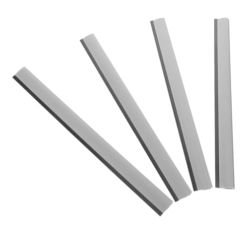 KOCKSHION 4pcs Dustpan Edge Strip Replacement Wide Dustpan Lip for Repair Strips Gray