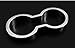 Danti Chrome ABS Inner Front Water Cup Holder Trim for Jeep Wrangler JK unlimited 2/4 door 2011-2017