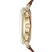 Fossil Women's Accomplice Stainless Steel and Leather Hybrid Smartwatch, Color: Gold, Tan (Model: FTW1201)