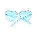 Heart Shape Rimless sunglasses Festival Party Glasses