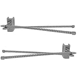 OCTANE LIGHTING Vintage Automotive Car Truck Fender Quarter Panel Chrome Spiral Curb Feelers Pr