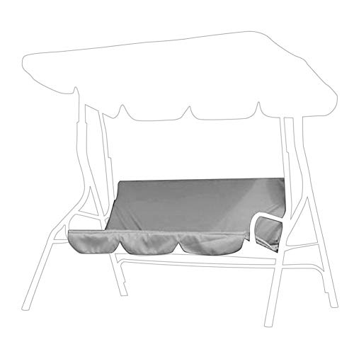 Atyhao Waterproof Swing Cover 3-Seat Chair Cover Hammock Cover for Outdoor Swing Cover(Gray)
