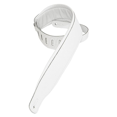 Levy's Leathers PM32-WHT Garment Leather Strap with Foam Pad, White