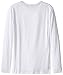 PUMA Boy's 8-20 No 1 Long Sleeve Logo Tee, White, Medium