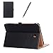ProCase Galaxy Tab A 10.5 Case T590 T595 T597 2018 Release, Premium PU Leather Stand Cover Protective Folio Case for Galaxy Tab A 10.5 Inch Tablet with Multiple Viewing Angles Auto Sleep Wake -Black