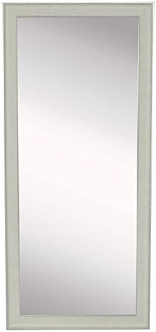 Rayne Mirrors R056T American Made Vintage White Mirror with Silver/Bronze Edge Finish, 29" x 64"