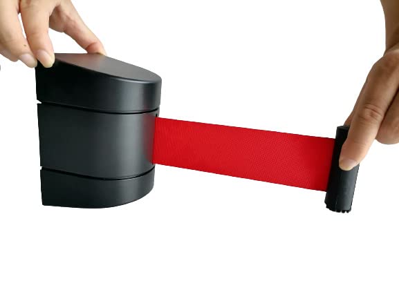 PINNERS Extendable Wall Tape (5 m), No Pass Tape, Eliminator Tape, Wall Tape Holder, Retractable Tape Wall, Extendable Wall Barrier, 5 m Extendable Safety Tape