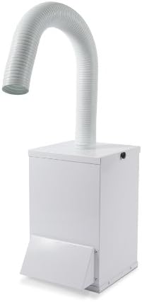 Salon Pure Air II Portable Air Purifier for Nail Salons , Three-Stage Source Capture System for Heavy Gel- Nail dust, White