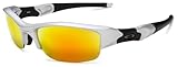 Oakley Men’s Flak JacketLens,Silver Frame/Fire Lens,one size