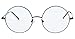 Bestum Retro Round Optical Spring Hinge Metal Glasses Frame Clear lens