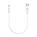 Anker Powerline+ Lightning Cable (1ft) Durable and Fast Charging Cable [Double Braided Nylon] for iPhone Xs/XS Max/XR/X/8/8 Plus/7/7 Plus/6/6 Plus/5s/iPad and More (White) primary