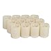 Kohree Flameless Battery Operated LED Pillar Candles Unscented Ivory Votive Timer Candles Daily Auto On Off, Amber Yellow Flame(12 Set)