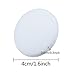 Outus Door Knob Wall Protector Shield Plates Round White Self Adhesive Wall Guards Stopper Door Handle Bumper Rubber Stop, 8 Pieces (1.6 Inch)