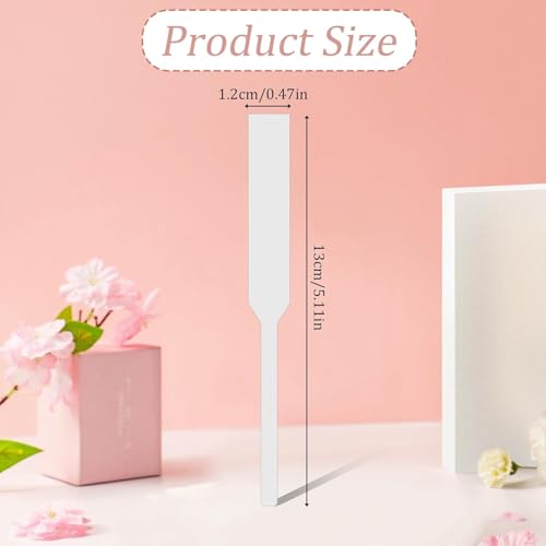 500-Pack Premium White Perfume Testing Strips, Odorless High-Absorbency Fragrance Blotter Paper, Disposable Scent Sample Cards for Perfumes, Essential Oils and Aromatherapy