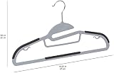 Amazon Basics Rubber Coated Plastic Hangers Grey Pack of 50 view 5