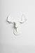 White Faux Taxidermy White Moose Head Wall Mount - The Mini Edmonton | Miniature White Resin Moose Head | White Moose Head Wall Decor | Moose Wall Mount Sculpture | Faux Animal Head Wall Mounts