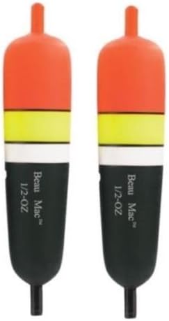 Pkg Of 2 Beau-Mac 1/2 Oz Inline Slider Drift Floats Bobbers EVA Foam Core by Beau Mac