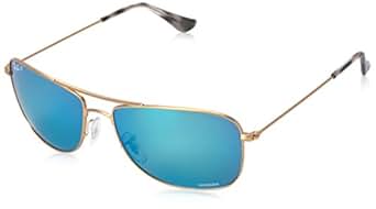 Ray-Ban Metal Unisex Polarized Aviator Sunglasses, Matte