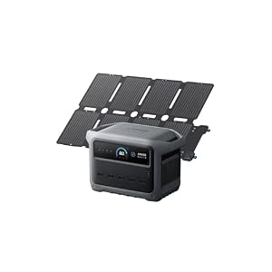 【1024Whポータブル電源 & 100W Compactソーラーパネルセット】大容量 1024Wh Solix C1000 Gen 2 高出力AC