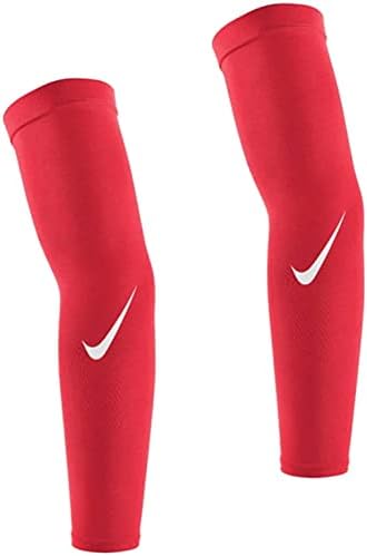 Nike Pro Dri-FIT Sleeve S-M ホワイト/レッド Amazon.com: Nike Pro Dri-fit Shivers Sleeve Red | White : Clothing