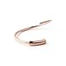 Ruifan 1PC 316L Surgical Steel Rose Gold Plated Seamless Continuous Hoop Rings Nose Eyebrow Tragus Lip Ear Ring BCR 22 Gauge 8MM