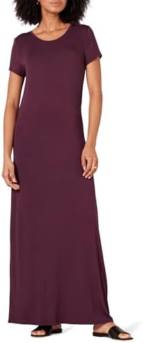 ICONOFLASH Women's Fit & Flare T-Shirt Dress, Burgundy, Small at Amazon Women's Clothing store ICONOFLASH Women's Fit & Flare T-Shirt Dress, Burgundy, Small at Amazon Women's Clothing store