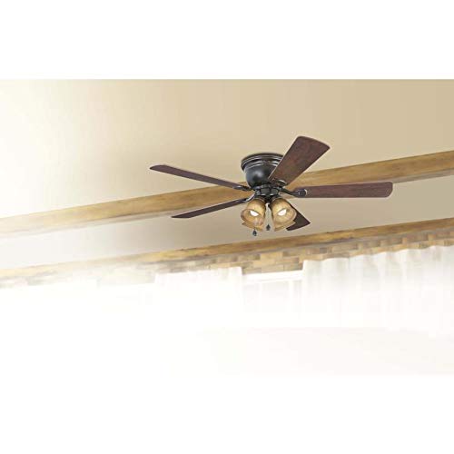 Harbor Breeze Centreville 52-in Oil Rubbed Bronze LED Indoor Ceiling Fan with Light Kit