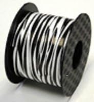 Zebra Print Ribbon - 200 Yards - Black and White